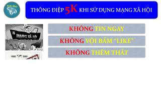 Thông điệp 5K khi dùng MXH