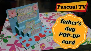 Beautiful greeting card idea/ father's day POP-UP card DIY father's day card making ideas easy