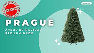 Buenos Árbol De Navidad Artificiales Resistentes: Naomi Home | Prague Árbol De Navidad Preiluminado