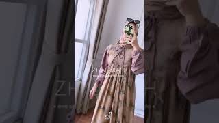 Gamis Set Hijab Terbaru | Gamis Terbaru 2024 #gamis2024 #shortsvideo #dress #gamisupdate #shorts