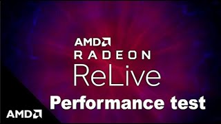 AMD ReLive performance impact test in 2 games (rx 5700xt + r5 5600x)