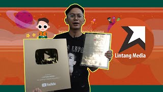 Gold Play Button Hasil Selama 4 Tahun Lintang Media (YouTube Creator Awards)