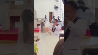 you may now kiss the bride #funnyweddingvideos #funnycouple #funnyshorts #foryou #fyp  #wedding