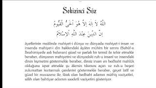 8.Söz || Risale Özet Notlar || Fihrist