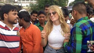 White Female Tourist Harassed In India