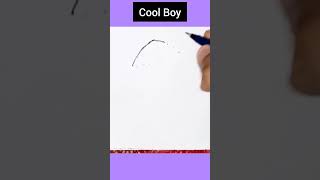 Draw Cool 😎 Boy #youtubeshorts #shorts