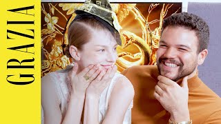 'Tom's An Amazing Singer!' Hunter Schafer & Josh Andrés Rivera Talk Hunger Games