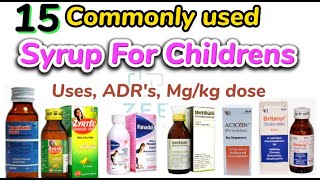 Syrups used for children/ Syp for babies / most commonly used syrup #nursing