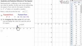 8 Exploring the Difference of Two Squares   video