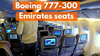 Boeing 777-300er Emirates seat and inside video |  Emirates 777-300 Business & Economy class seat