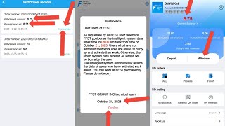 22 October 2023 Dear FFST Users FFST GROUP INC New Update Mall Notice