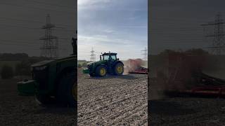 8370R & 8m Vaderstad Rapid seed drilling #johndeere #tractor #farming #seeding #väderstad