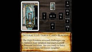 Celtic Cross Wealth: The High Priestess in Position 3 Reversed - Ignored Intuition