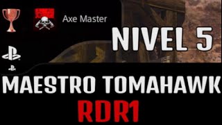 RDR1 MAESTRO TOMAHAWK 5 GUÍA FÁCIL. TROFEO MAESTRO del HACHA PS4 PS5 Red dead redemption 1 2023