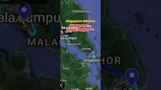 Singapore - Kuala Lumpur | Singapore Airlines Airbus A350 Flight Route #aviation