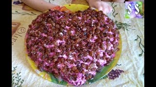 Салат "Признание в любви" на 23 февраля и на 8 марта  ЛЕГКО,БЫСТРО И ВКУСНО.