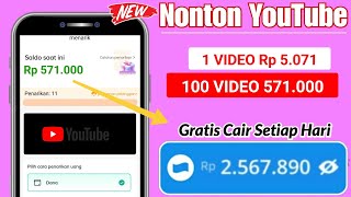 CUMA NONTON YOUTUBE DIBAYAR !! APLIKASI PENGHASIL SALDO DANA TERBARU 20204 TERBUKTI MEMBAYAR