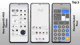 3 New HyperOS-MIUI Themes for Xiaomi,Redmi,Poco | Best HyperOS-MIUI Themes🤩