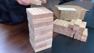 Tumbling Tower for Kids Game ,Wooden Blocks Stacking