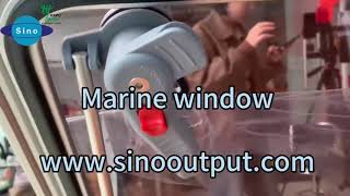 Sinooutput marine aluminum window  alloy+tempered glass #window #marine #ship #boat #shipbuilding