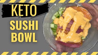 KETO SUSHI BOWL | Recipe | Keto Weightloss Journey | VLOG