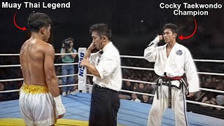 When Cocky Taekwondo Black Belt Challenges Muay Thai Legend. You Won't Believe What Happens Next