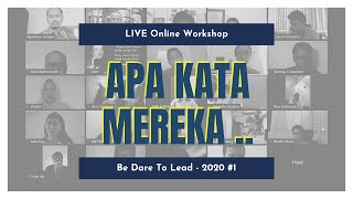 Kata Mereka Tentang Online Workshop Be Dare To Lead 2020