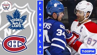 NHL Game Play By Play: Leafs vs Canadiens