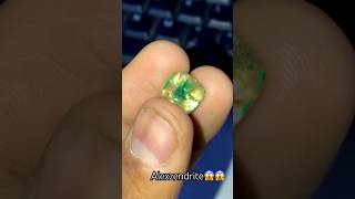 ( Alexandrite piece😱 ) #alexandrite #gems #piece #stone #preciousstone #shortsfeed #shorts