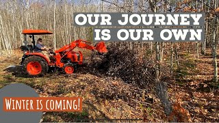 Prepping The Off-Grid Homestead For Winter | Our Own Journey For The Future