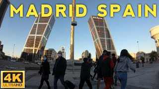 [4K]PLAZA CASTILLA |NOVEMBER 2021| MADRID SPAIN |WALKING TOUR.