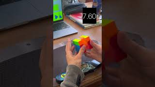 7.87 Rubik's Cube Solve in Slow Motion #shorts