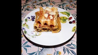 Cannelloni con asparagi, prosciutto e besciamella senza glutine.