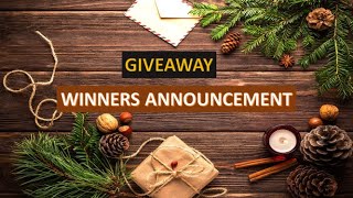 Giveaway Winners Announcement