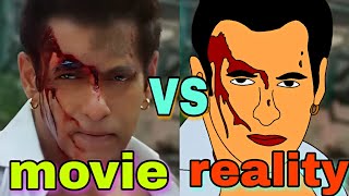 movie vs reality | Kisi Ka Bhai Kisi Ki Jaan |  Salman Khan |  D, Pooja H | Spoof funny 2d animation