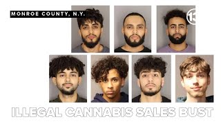 7 men charged as authorities raid 9 businesses in illegal cannabis sales investigation