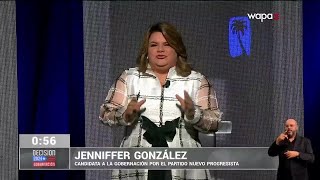 Jenniffer González responde preguntas sobre corrupción