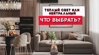 Теплый свет или нейтральный | Что выбрать?