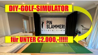 DIY - Golf Simulator selber bauen mit kleinem Budget unter €2.000,-!!!!!