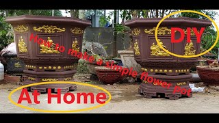 Diy prince projects concrete pots for plants at home / DIY Projects / How to make useful things