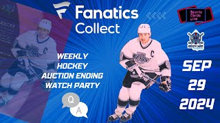 Fanatics Collect Live | Weekly Hockey Auction | Sept 29 2024