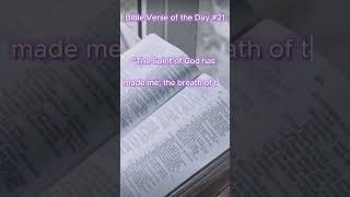 #shorts Bible Verse of the Day #21 Job 33:4 #bibleverse#bible #christian #fyp #god #jesus #scripture