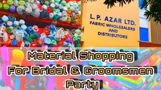 WEDDING DIARIES EP 5: Material Shopping for the Bridal & Groomsmen Party