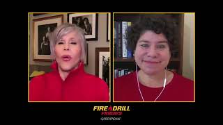 Jane Fonda live as Fire Drill Friday with Antonia Juhasz about why exactly fossil fuels a problem