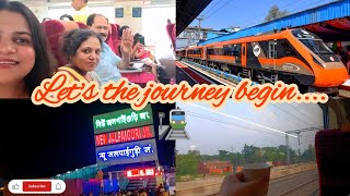 My First Journey In Vande Bharat|| Patna to New Jalpaiguri Journey vlog🚄 #vandebharatexpress #travel