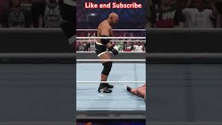 Brock kickout 4 spear and Jackhammer at WM 33 #wwe #wwe2k24 #shortvideo #shorts