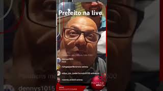 Prefeito de Princesa Izabel, Ricardo Pereira, descontraído em live