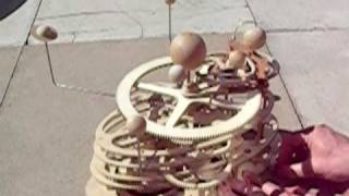 Wooden orrery prototype