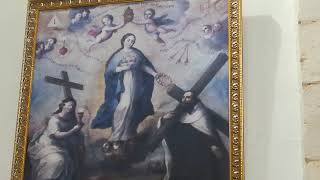 Bendición del cuadro de Nuestra Señora de la Fe.