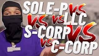 📚 Sole Prop or LLC vs S Corp or C Corp 🧠